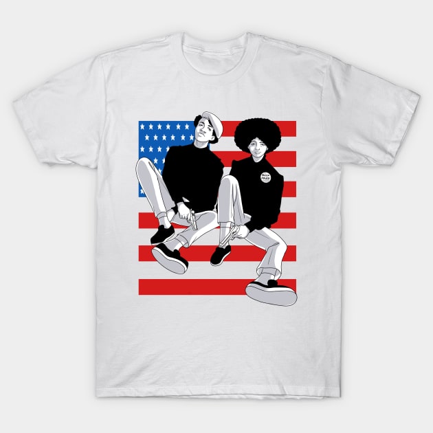 Black Panther Party Afro Power Activist T-Shirt by Noseking